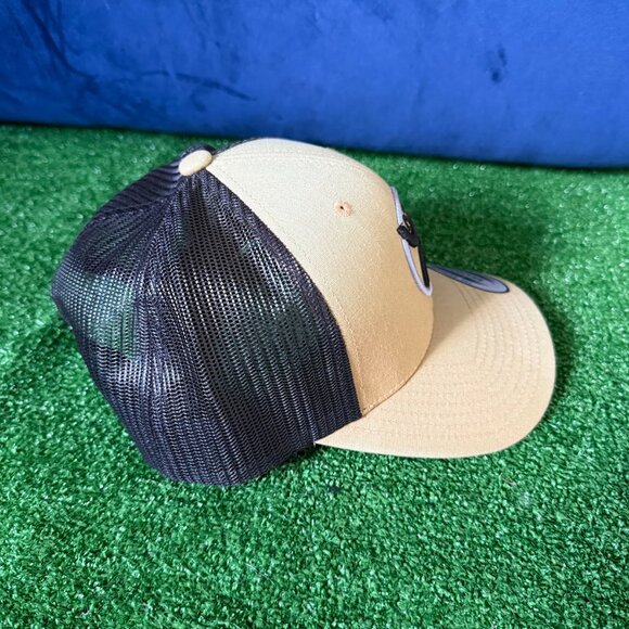 Hooey Roughy Rodeo Trucker Hat Tan Black Mesh Snapback Yupoong Western Cap OS - Picture 9 of 13